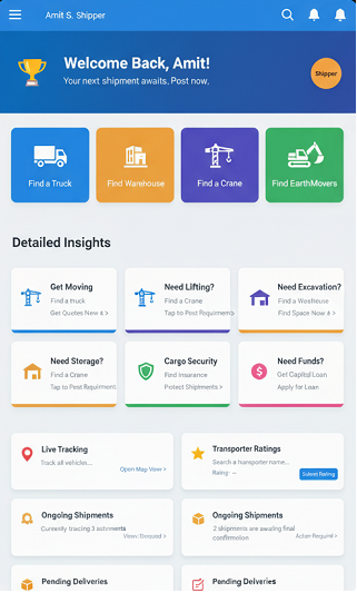 Mobile app user interface mockup